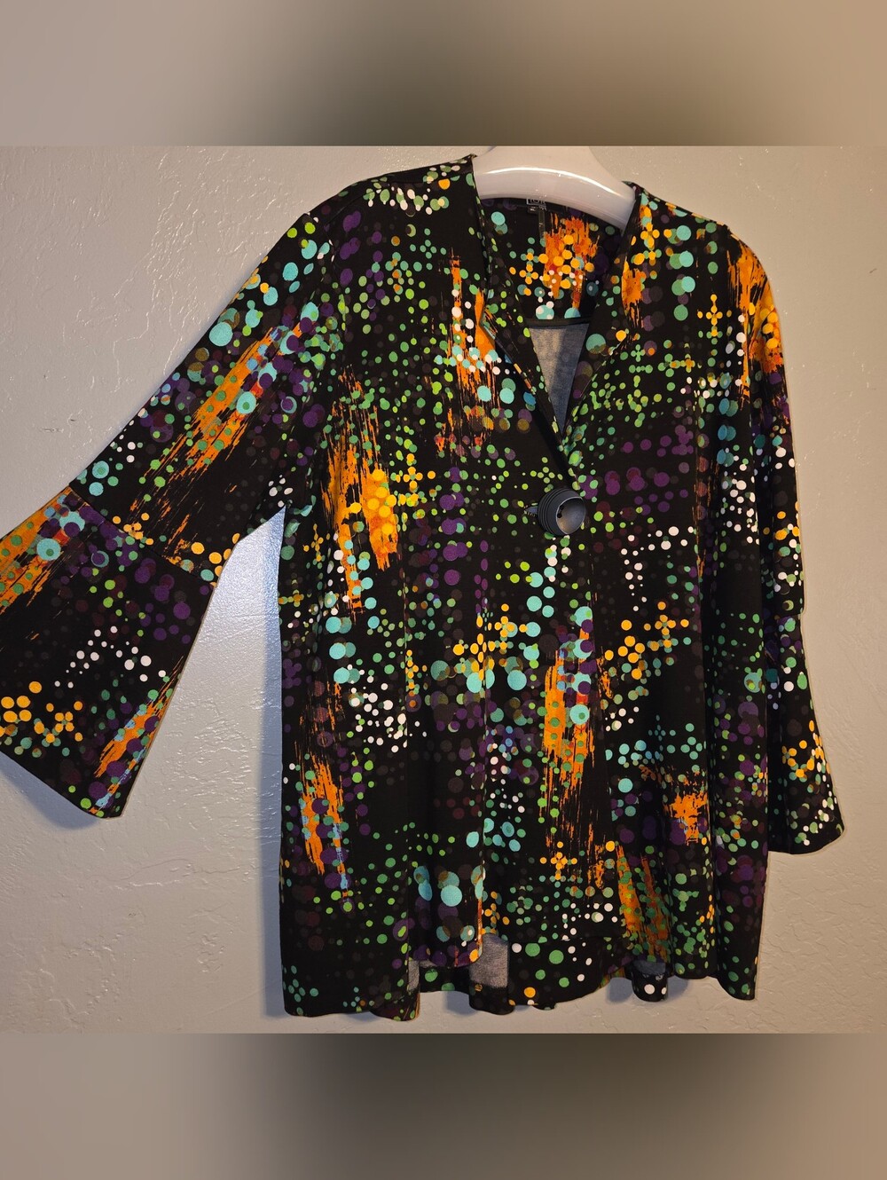 Lior Vince Lagenlook Swing Jacket XL Colorful Artsy